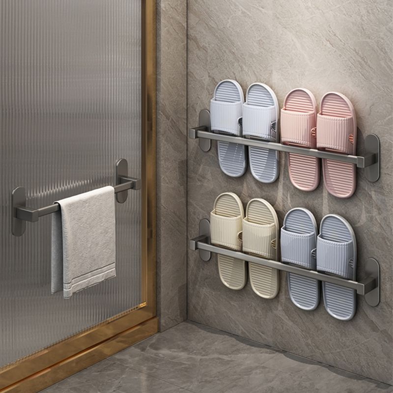 Avtoit | Gray Bathroom Accessory Set Modern 1/2 - Piece Bathroom Shelf Rustproof