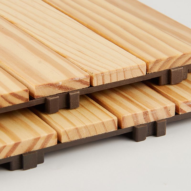 Avtoit | 7-Slat Square Wood Terrace Tiles Laying Pattern Outdoor Terrace Tiles