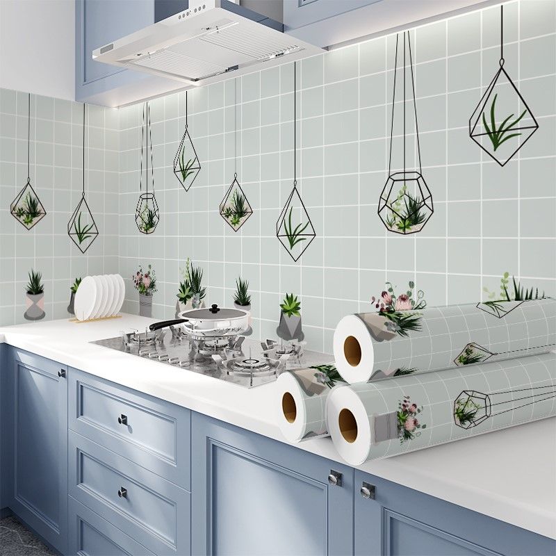 Avtoit | Modern Peel & Stick Mosaic Tiles Plastic Grid Peel and Stick Back Wall for the Kitchen