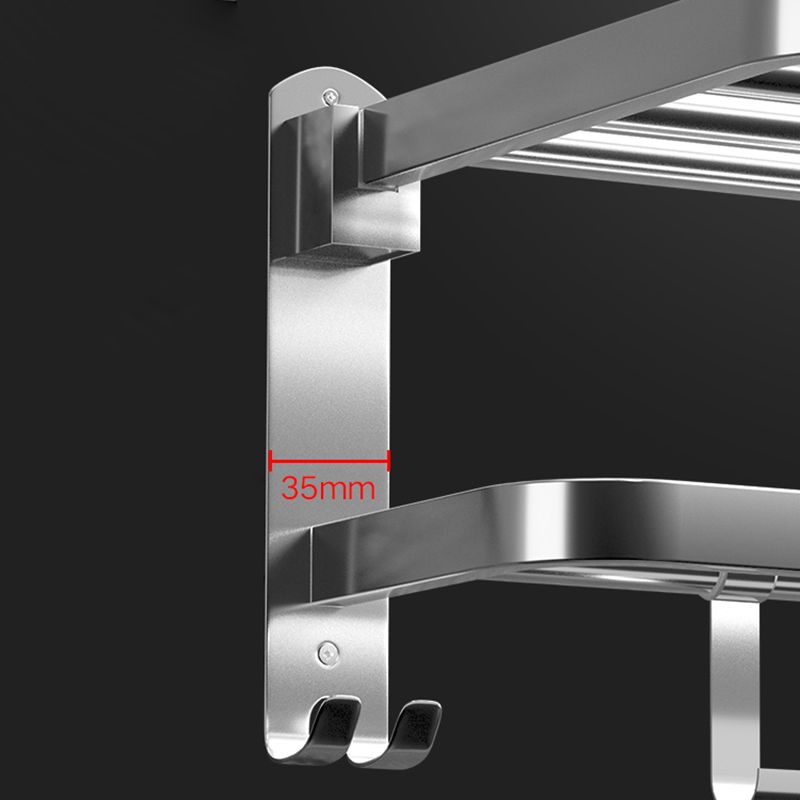 Avtoit | Modern Silver Bathroom Fixtures Set Metal Bathroom Accessories Kit