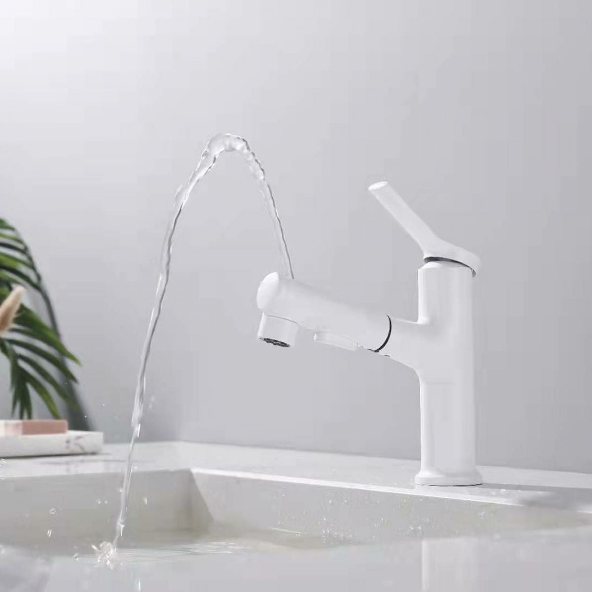 Avtoit | Contemporary Vessel Faucet Copper Single Handle Low Arc Pull Down Vessel Faucet for Home