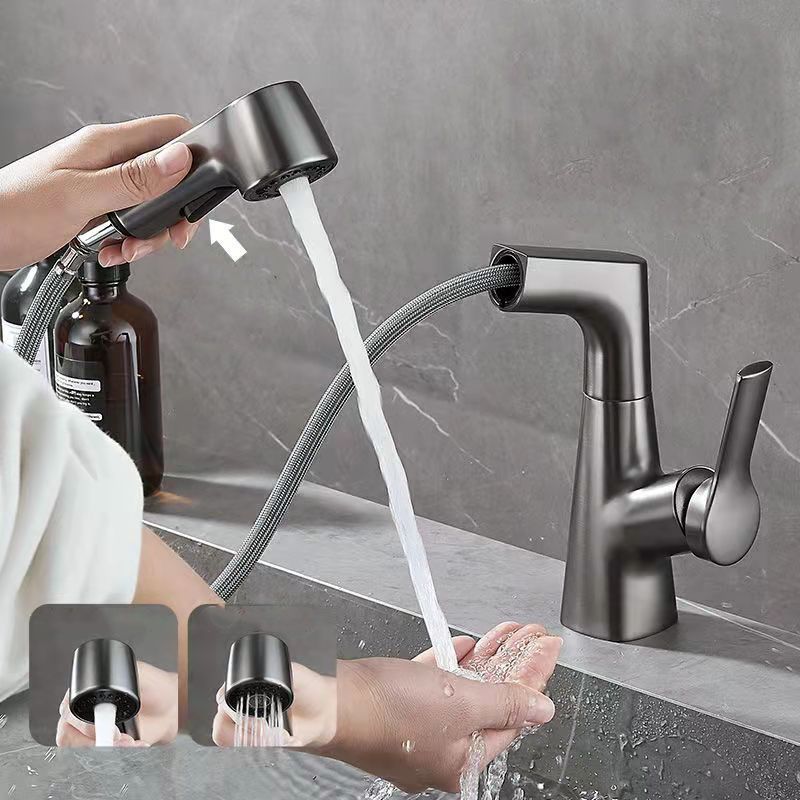 Avtoit | Modern centerset faucet with single lever handle for countertop sink bathroom fixture