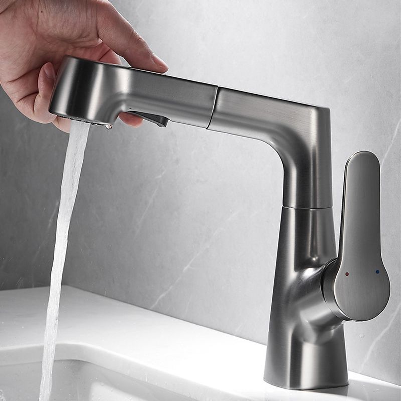 Avtoit | Extendable Vessel Water Tap Modern Sink Faucet with a Lever Handle