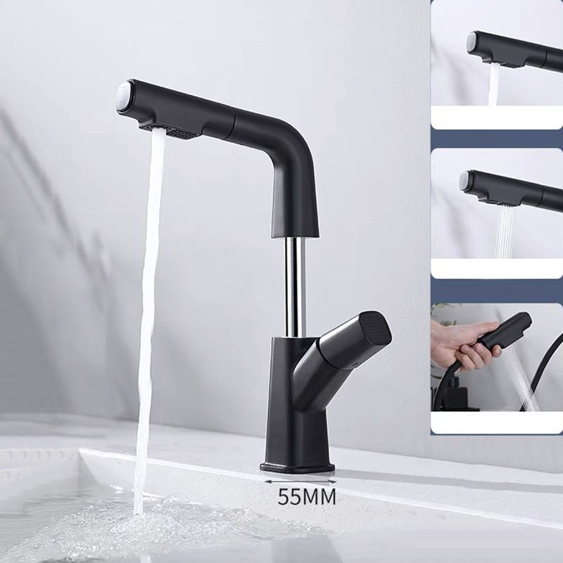 Avtoit | Modern Vessel Sink Faucet Brass Lever Handles Swivel Spout Sink Faucet