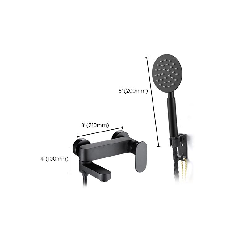Avtoit | Modern Wall-Mounted Bathtub Faucet Trim Metal Single-Lever Bathtub Faucet Trim