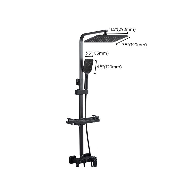 Avtoit | Adjustable Spray Sample Shower Combination Metal Shower Fitting Arm Shower Head with Slip Bar