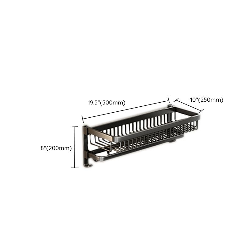 Avtoit | Modern Bathroom Accessories Set Black Bath Shelf Bath Accessories Set