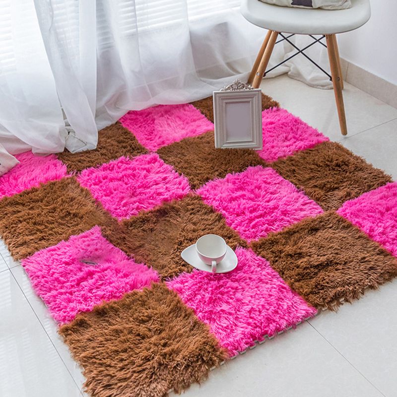 Avtoit | Bedroom Carpet Tiles Solid Square Shag Stain Resistant Carpet Tiles
