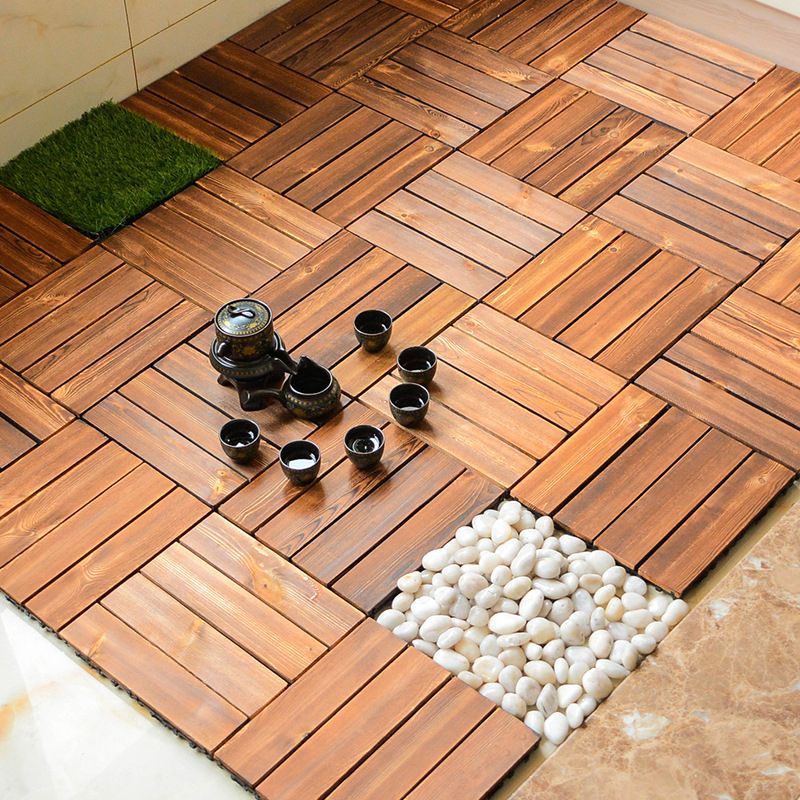 Avtoit | Wood Deck/Patio Floor Tiles with Click Installation Floor Slabs Tiles