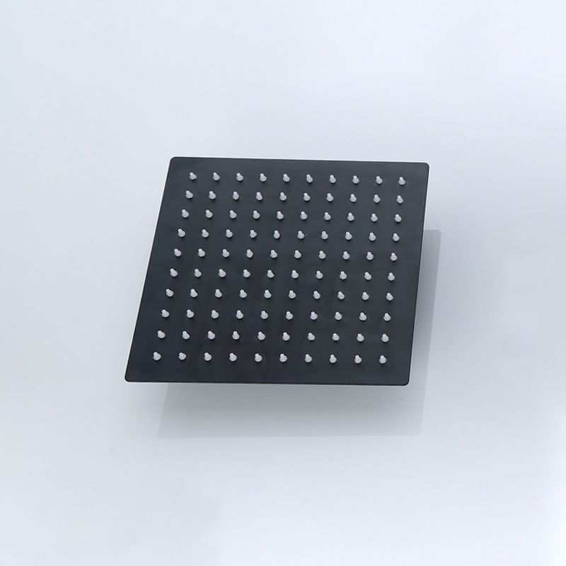 Avtoit | Black Square Fixed Shower Head Modern Style Wall Mounted Shower Head