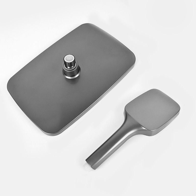 Avtoit | Modern Gray Showerhead Combo Standard Spray Pattern Rectangular Large Showerhead