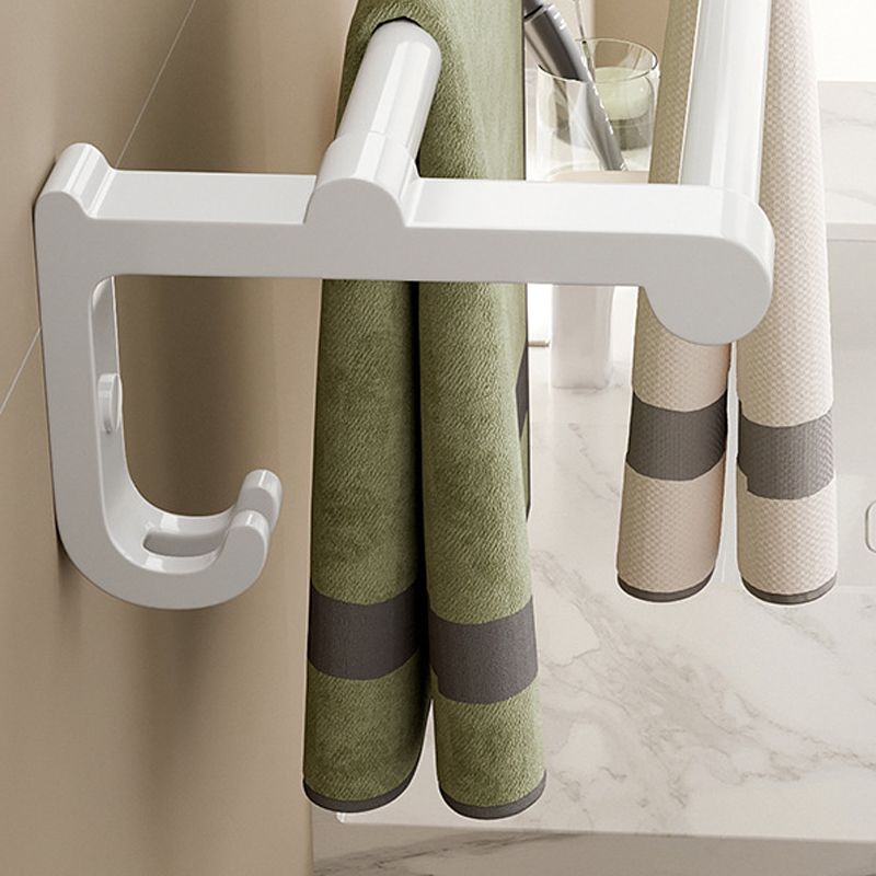 Avtoit | White Bathroom Accessory Set Contemporary Aluminum Bathroom Accessory Kit with Towel Holder