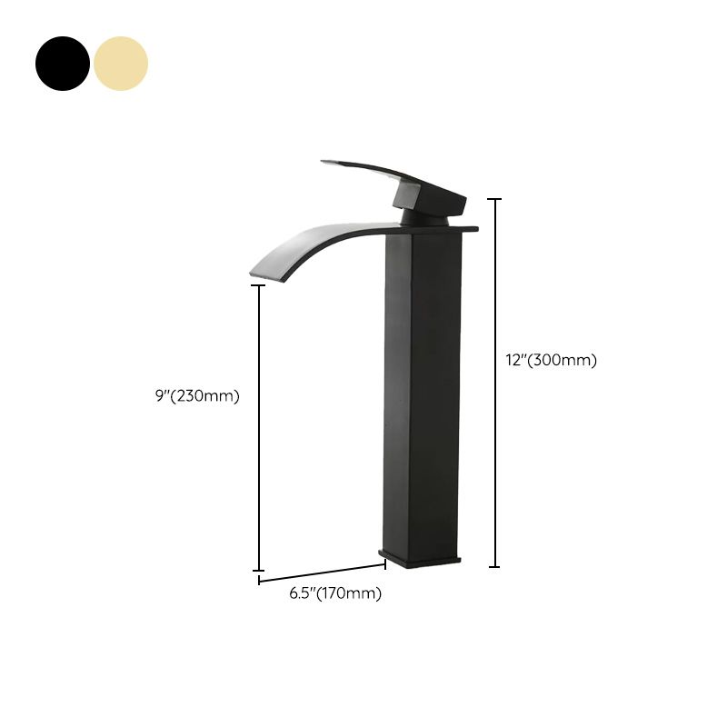 Avtoit | Modern Waterfall Spout Sink Faucet with LED Brass Sink Faucet