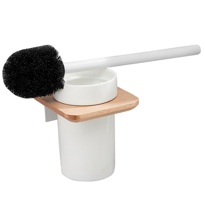 Avtoit | White Bathroom Set Solid Wood & Aluminum Bathroom Accessories Individually or as a Set