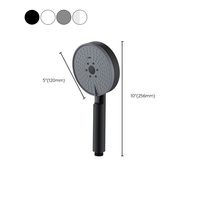 Avtoit | Matt Black Hand Shower Modern 3-Stream Round Wall Mounted Hand Shower