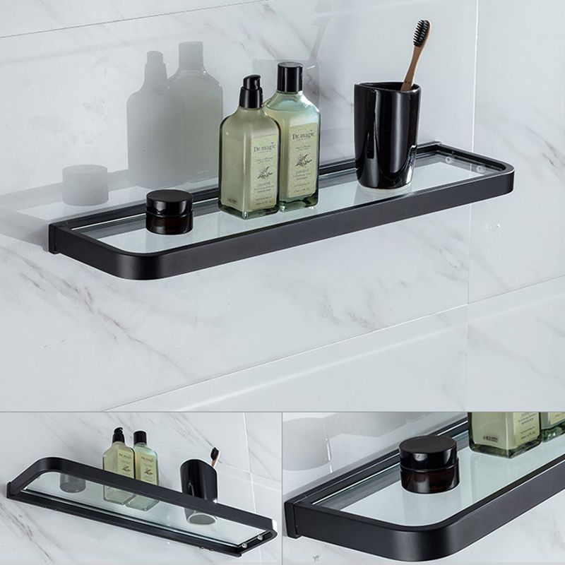Avtoit | Modern Classic Bathroom Accessories Set in Stainless Steel Matte Black Bathrobe Hook/Towel Ring Bar