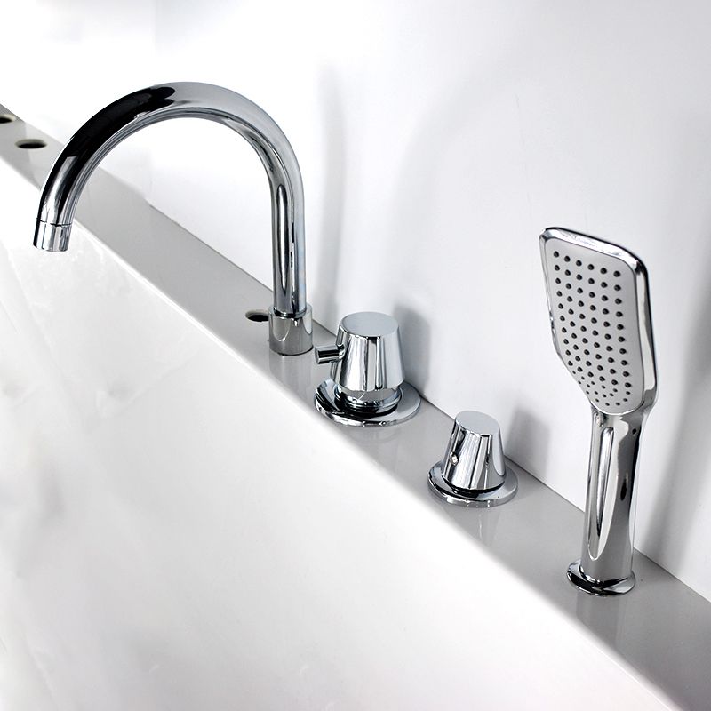 Avtoit | Wall-mounted Copper Roman Bathtub Faucet Low Arc Roman Bathtub Filler Trim