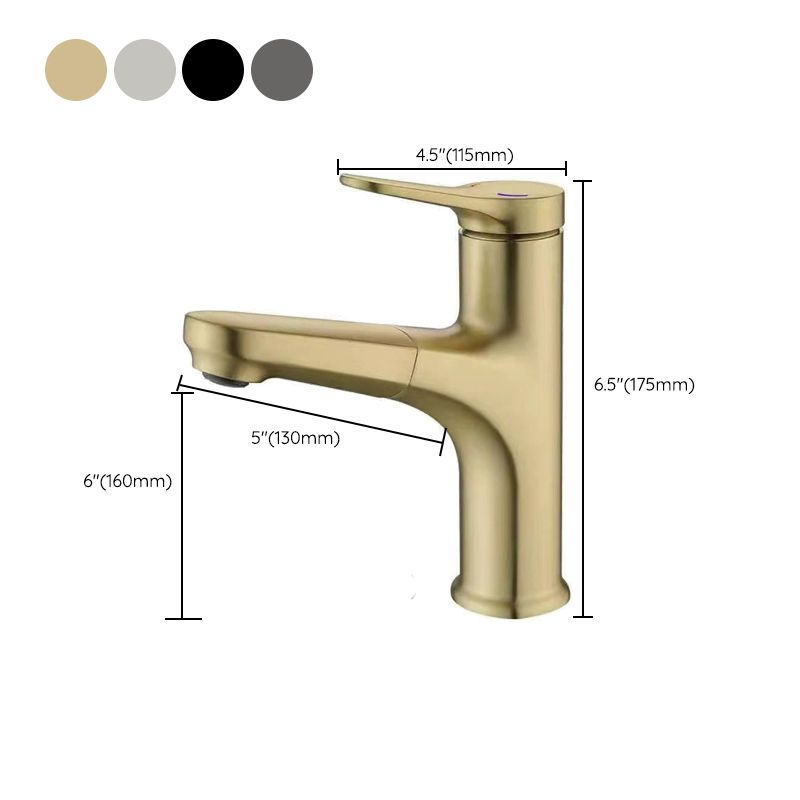 Avtoit | Modern Style Extendable Ship Faucet Copper Single Handle Sink Faucet for the Bathroom
