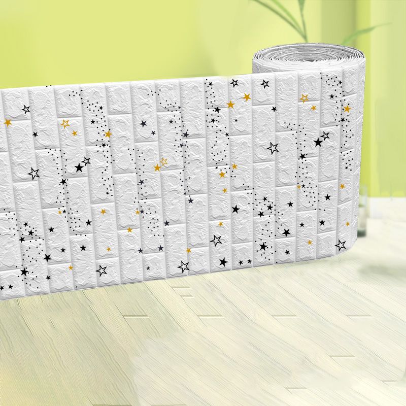 Avtoit | Modern Pearl Wainscoting Waterproof PVC Wall Access Panel Peel and Stick Wall Tile