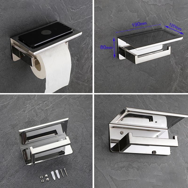 Avtoit | Modern Bathroom Element Set Paper Holder Gray Towel Bar Bathroom Accessory Set
