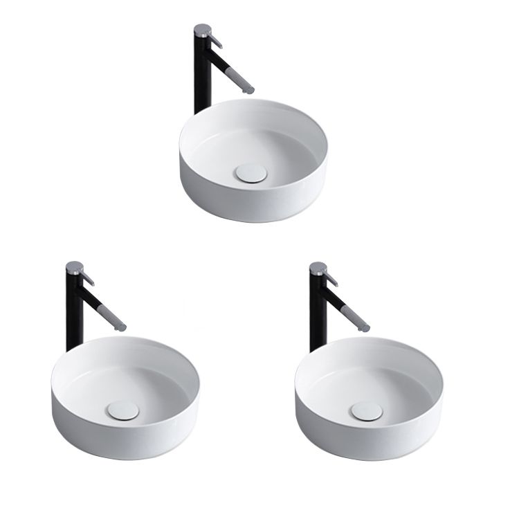 Avtoit | Modern Sink Ceramic Solid Color Round Sink