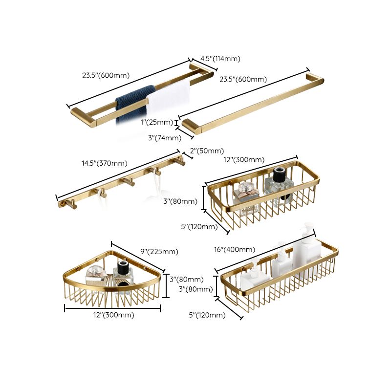 Avtoit | Traditional Style Brass Bathroom Accessories as Single Piece or in Set made of Metal