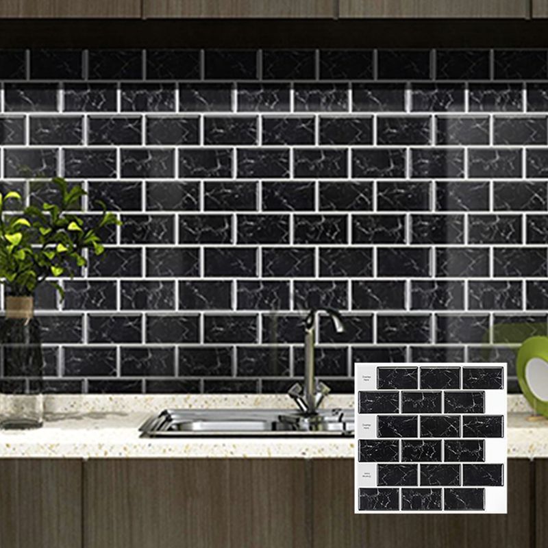 Avtoit | Peel & Stick Subway Tiles Plastic Stain Resistant Peel & Stick Subway Tiles 5-Pack