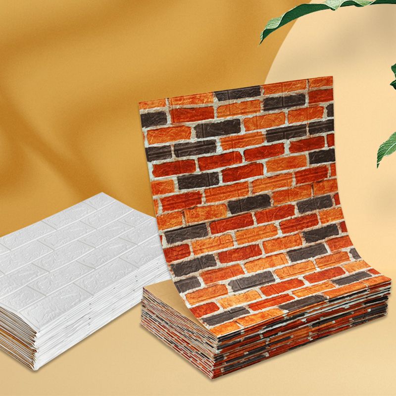 Avtoit | Industrial Wall Panel 3D Brick Wall Panels Waterproof Stickers Wall Tiles Set of 10