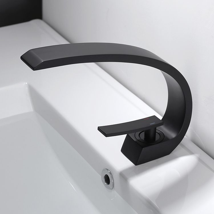 Avtoit | Waterfall Spout Widespread Faucet Modern Lever Handles Faucet