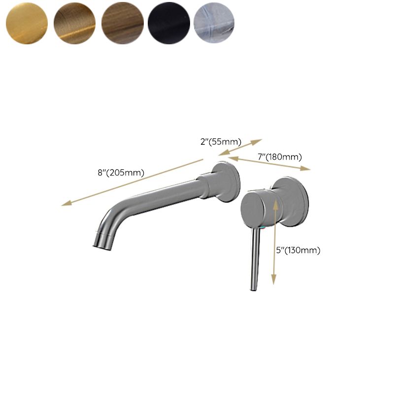 Avtoit | Lever handles Wall-mounted bathroom faucet High-arch sink faucet