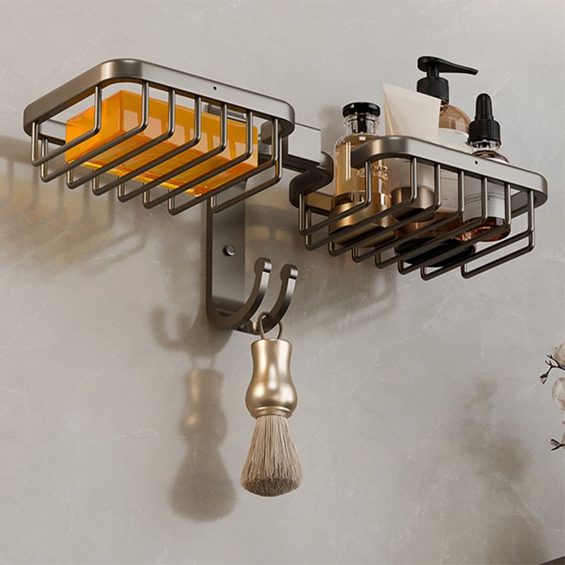 Avtoit | Modern Bathroom Accessory Set Shelf Black/Silver/Grey Bathroom Accessories Set