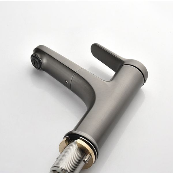 Avtoit | Round Modern Basin Mixer Faucet Pull-Out Single Hole Basin Tap