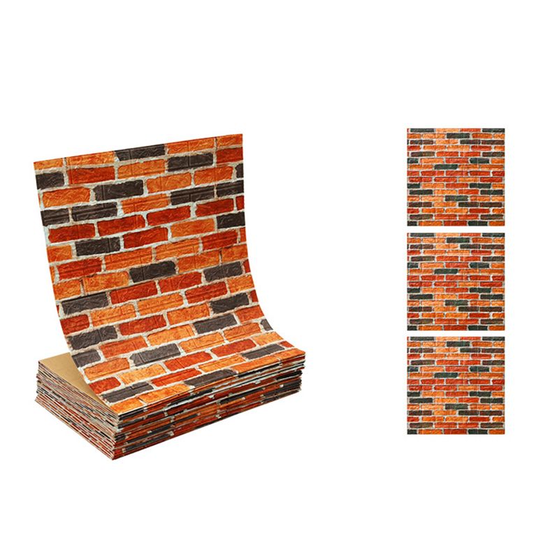 Avtoit | Industrial Wall Panel 3D Brick Wall Panels Waterproof Stickers Wall Tiles Set of 10