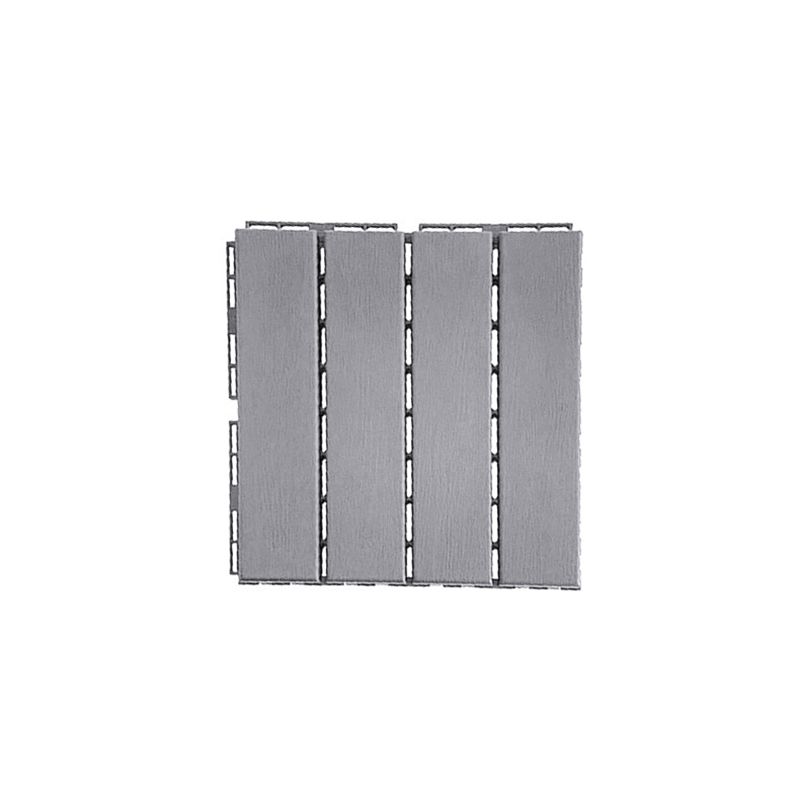 Avtoit | 30 cm X 30 cm 4-Slat Square Deck/Patio Floor Tiles Snap Fit Installation Floor Tiles