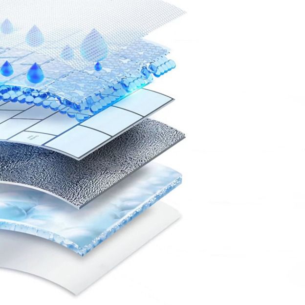 Avtoit | Square Peel and Stick Back Wall Modern Plastic Peel and Stick Back Wall