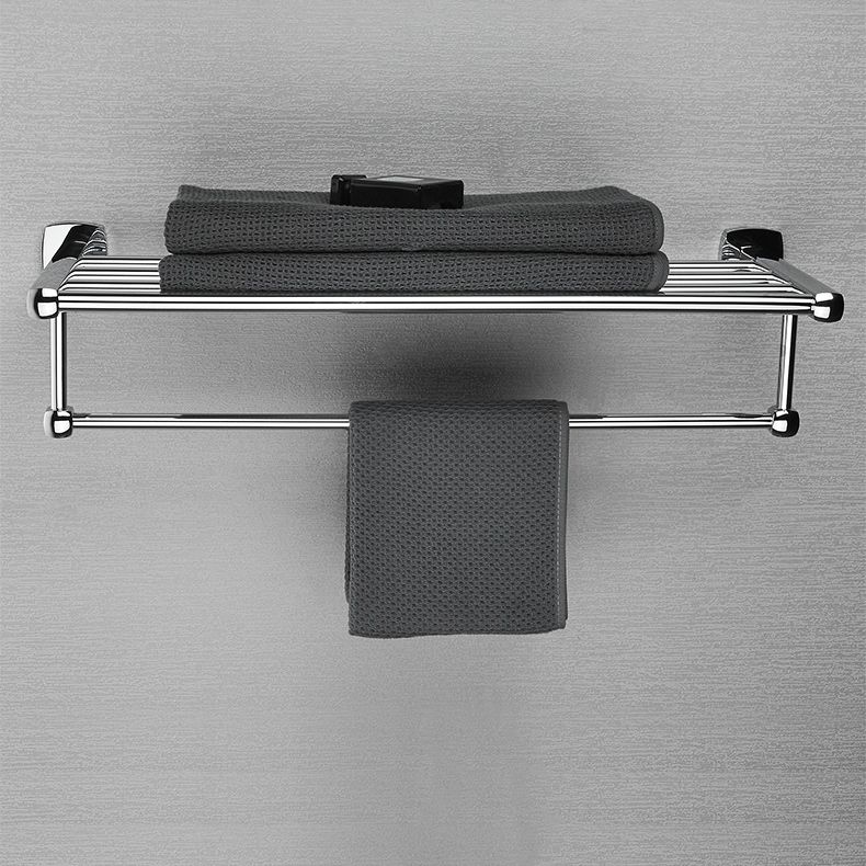 Avtoit | Polished Chrome Modernism Bathroom Accessory Set Bath Shelf / Towel Bar / Bathrobe Hook Included