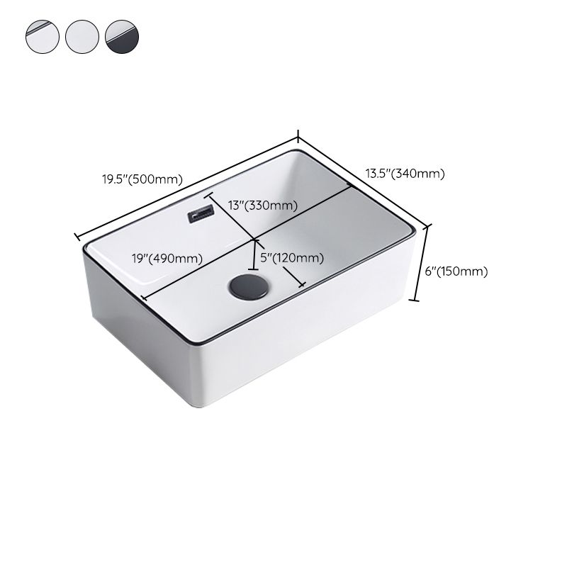 Avtoit | Modern porcelain floor washbasin Rectangular washbasin for the bathroom