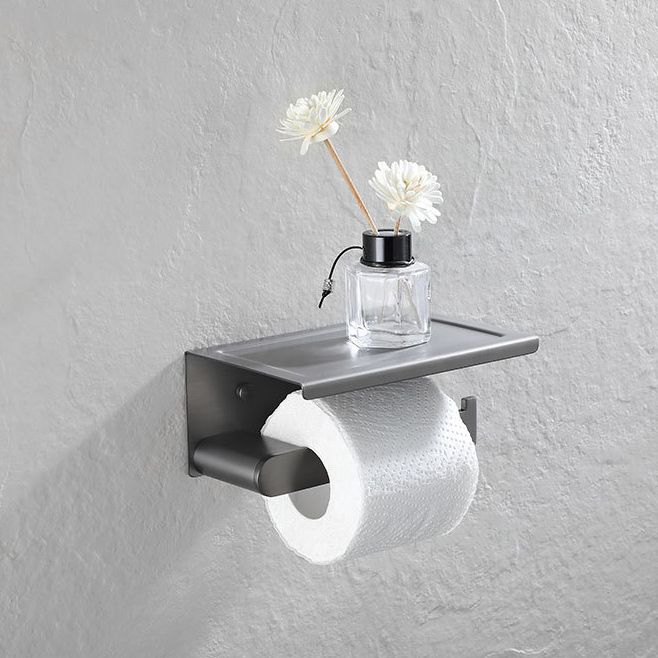 Avtoit | 5-piece modern bathroom accessory set made of stainless steel with towel rail/robe hooks/toilet paper holder