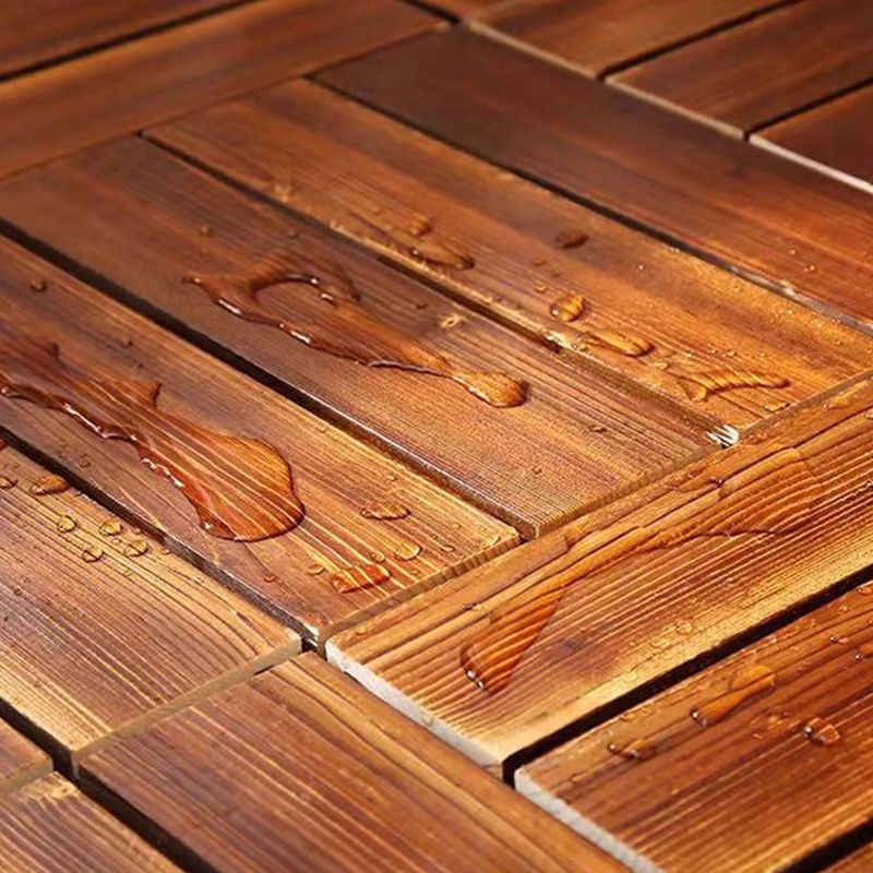 Avtoit | 4-Slat Wood Floor Tiles Interlocking Installation Floor Tiles