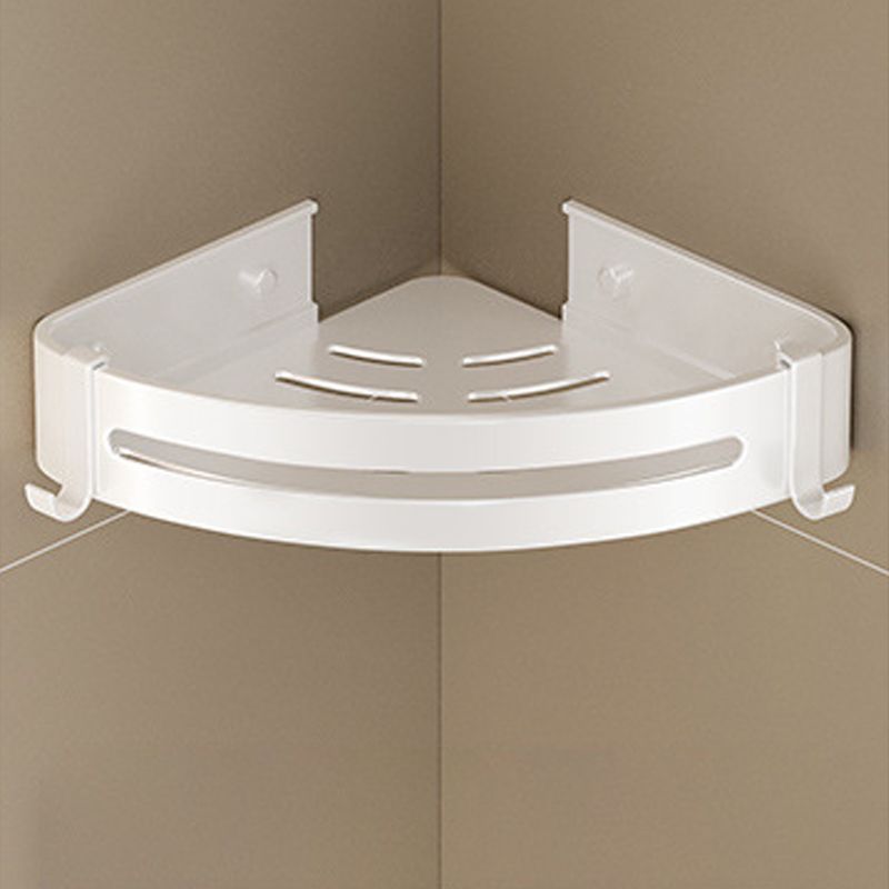 Avtoit | Modern white finish bathroom shelf rectangular & triangular bathroom hardware set