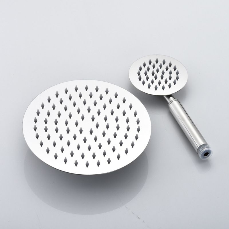 Avtoit | Home Round Dual Shower Heads Modern Style Wall Mounted Metal Dual Shower