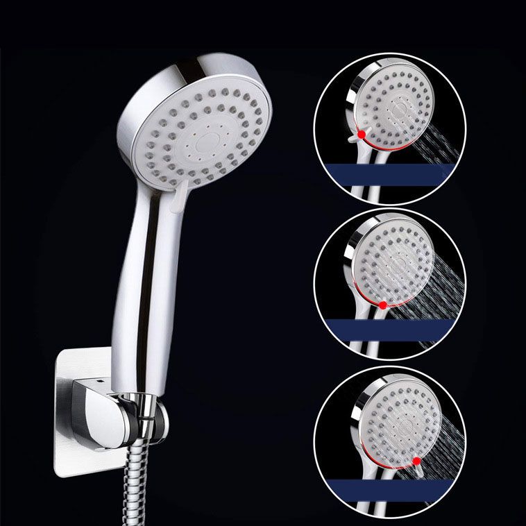 Avtoit | 4-Setting Silver Shower Set Concealed Wall Mount Holder Tee with Outlet