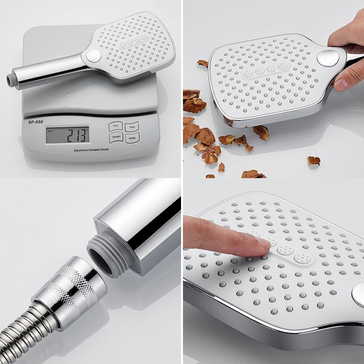 Avtoit | Contemporary Fixed Shower Head Square Metal Shower Head Combo