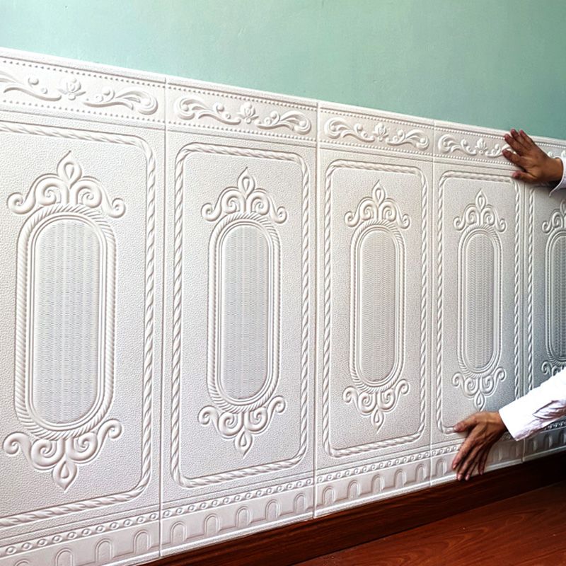 Avtoit | Glam Style Wall Cladding Living Room Peel and Stick 3D Embossed Waterproof Wall Cladding