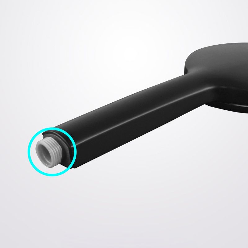 Avtoit | Contemporary Black Round Showerhead Combo Rain Shower Hand Shower