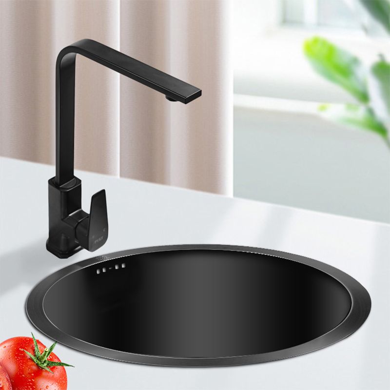 Avtoit | Classic Round Sink Stainless Steel Built-in Sink Non-Slip Round Basin for the Kitchen