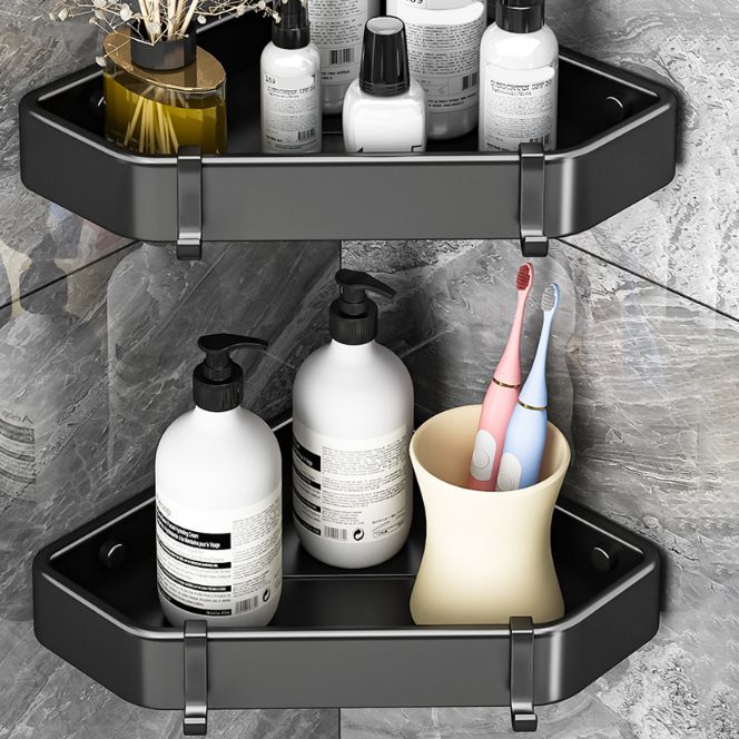 Avtoit | Modern Black-White Metal Bath Hardware Set Bath Shelf Bathroom Hardware Set