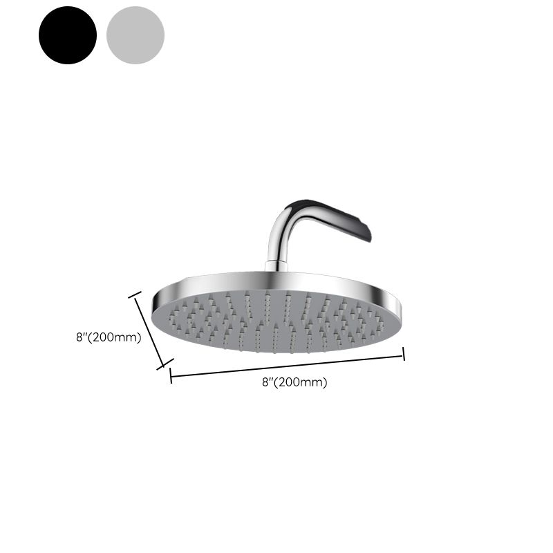 Avtoit | Metal Shower Combo Contemporary Fixed Shower Head with Round and Rectangular Shape