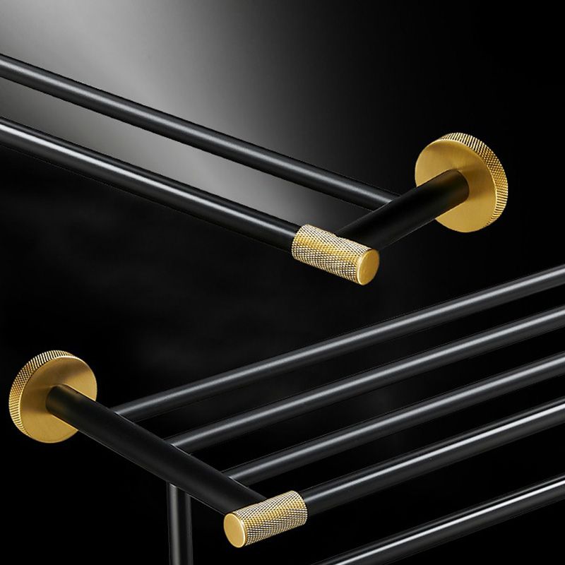 Avtoit | 5-piece modern bathroom accessory set made of black brass bathroom hardware