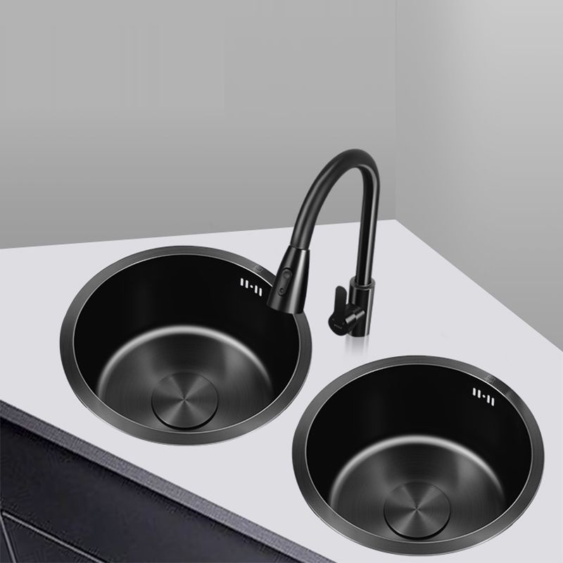 Avtoit | Classic Round Sink Stainless Steel Built-in Sink Non-Slip Round Basin for the Kitchen